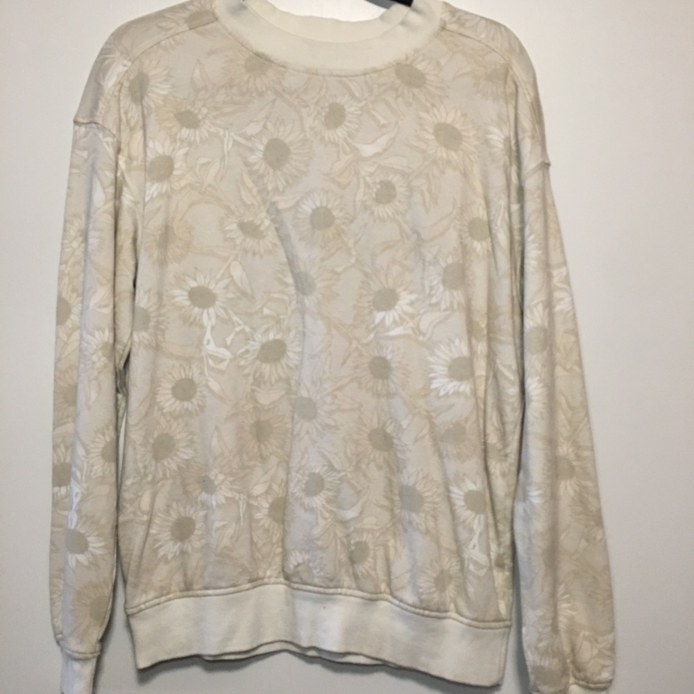 Cream Floral Sweater